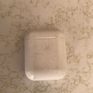 AirPods a little scratched but will be cleaned